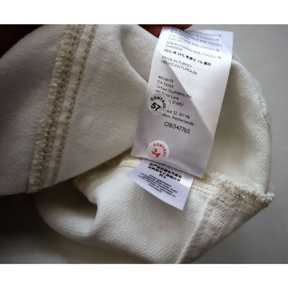 We The Free x FP OB1347765 Women's Sz 33 Ivory Just Float On Flare Jeans - Picture 7 of 9